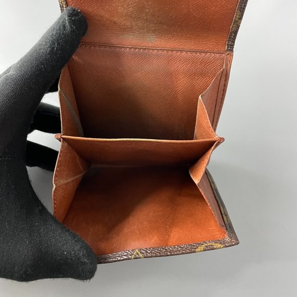 💯% Authentic Vintage Louis Vuitton Monogram Elise Trifold Canvas Leather Wallet - Picture 5 of 14